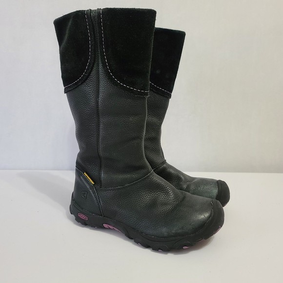 keen tall leather boots